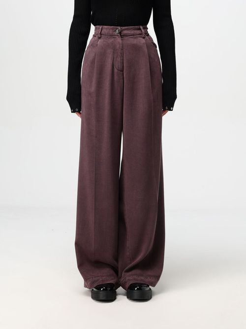 Pants Woman color Plum