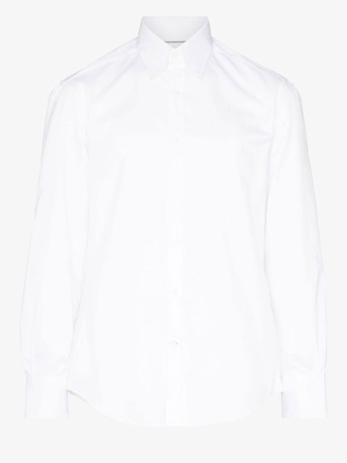 브루넬로 쿠치넬리 남성 Button-Down Poplin Shirt - Men's - Cotton M0UC41716C15922384985