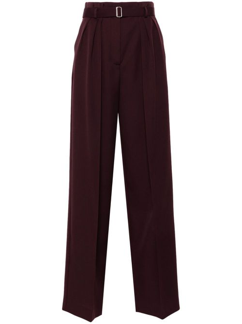 Pleated trousers - Red