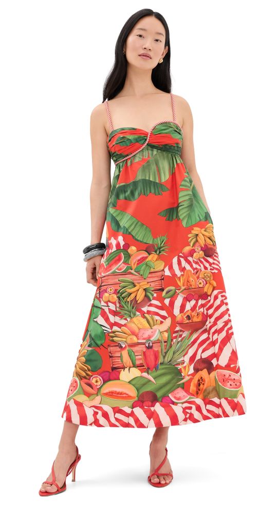 Fruit Trolley Maxi Dress Fruit Trolley Red
