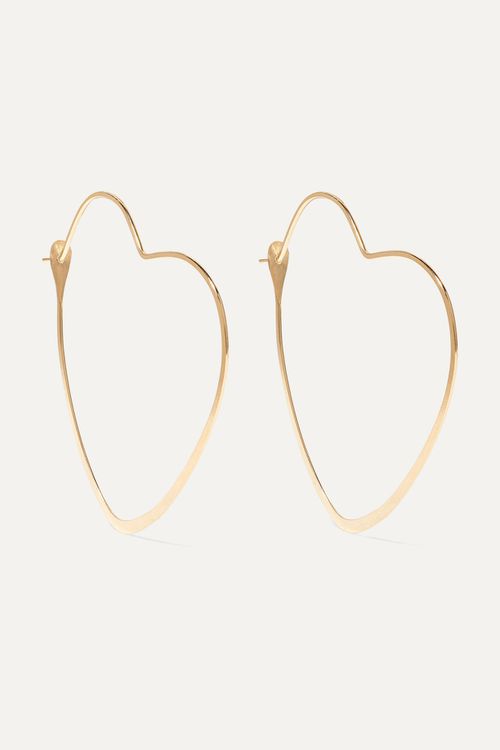 14-karat Gold Hoop Earrings - One size