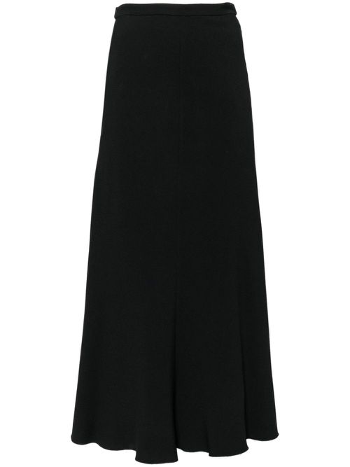 A-line long skirt - Black