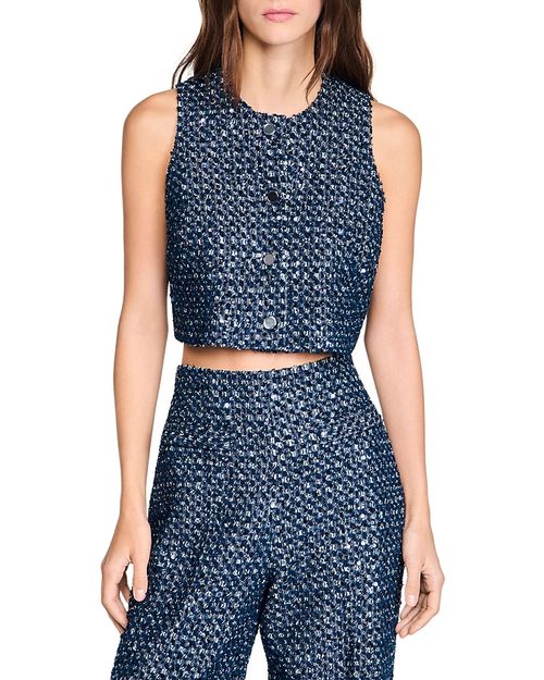 Sequin Crop Top