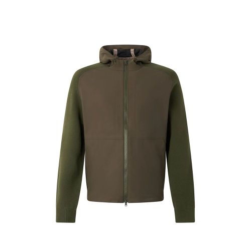 Bicolor Cotton Shell Jacket — Multicolor