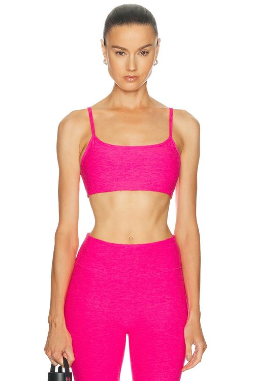 Beyond Yoga Spacedye Forever Bra in Pink Glow Heather - Pink. L also in M