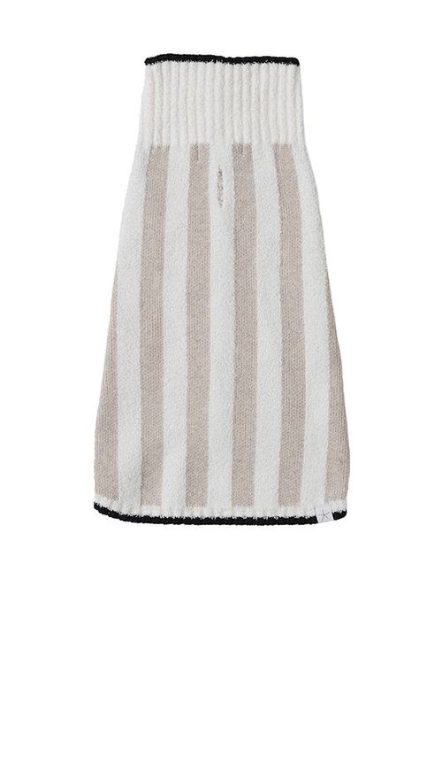 Barefoot Dreams HUNDEPULLOVER COZYCHIC COTTON CLASSIC STRIPE PET SWEATER in Cream. Größe XXXL. Also in L, M, S, XL
