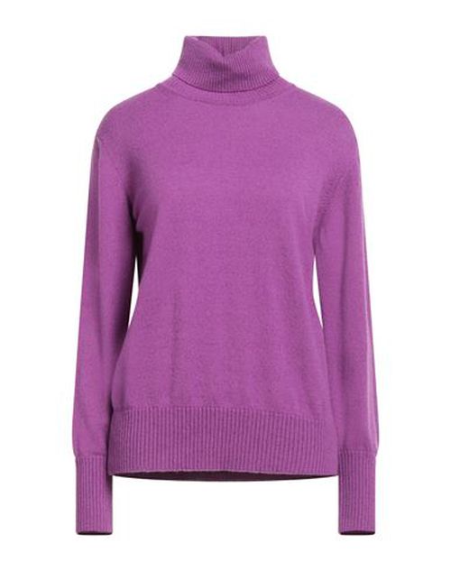 Woman Turtleneck Mauve Size 6 Wool, Cashmere