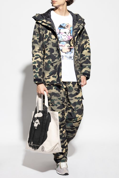 Jacket With Camouflage Pattern, Men's, Green
