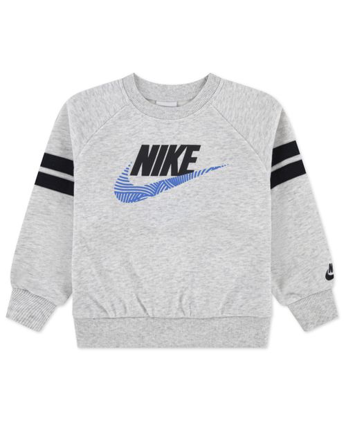 Boys' Toddler 2T-4T In The Zone Oversized Crewneck Sweatshirt - Birch Heather