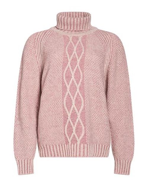 Woman Turtleneck Antique rose Size S Cashmere