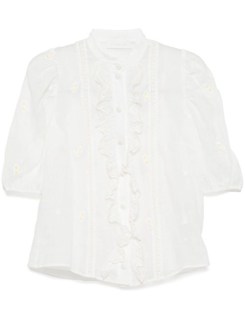 Acacia embroidered blouse - White