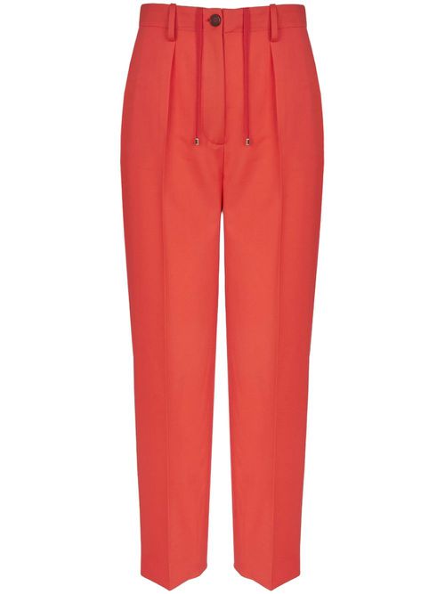 Tailored tapered-leg trousers