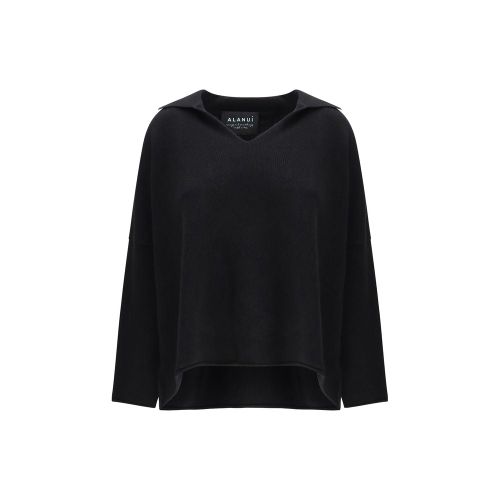 Cashmere V-Neck Sweater — Black