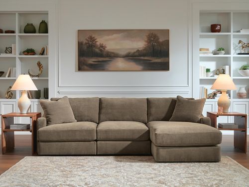 Ella Grove 3-Piece Modular Sectional with Chaise, Coffee