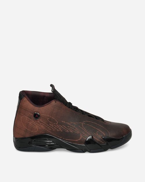 Mowalola Air Jordan 14 Retro Sneakers Black / Burnt Red