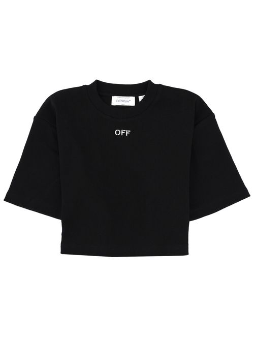 Cropped t-shirt with logo
