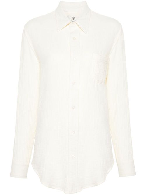 Boyfriend cotton shirt - Neutrals