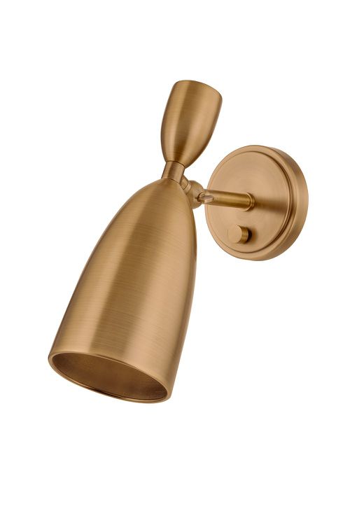 Patina Brass LED Wall Sconce from the Spade Collection