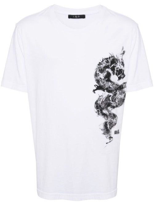 Graphic-print cotton T-shirt - White
