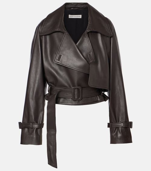 Hatti leather biker jacket