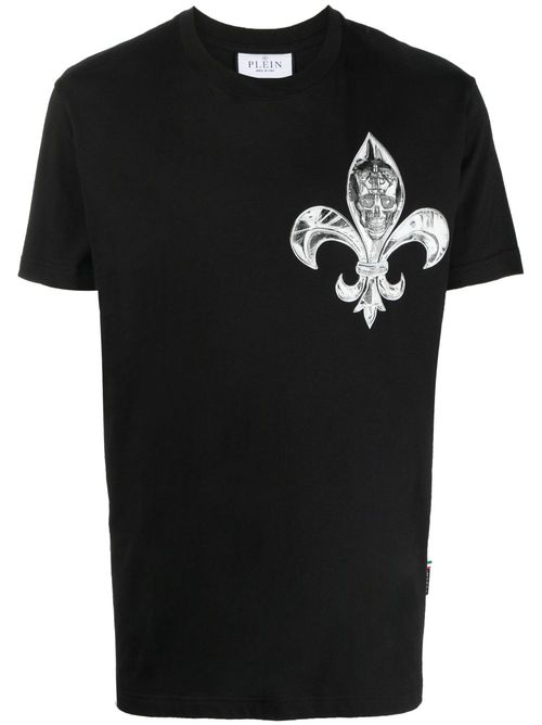 SS Chrome round-neck T-shirt - Black