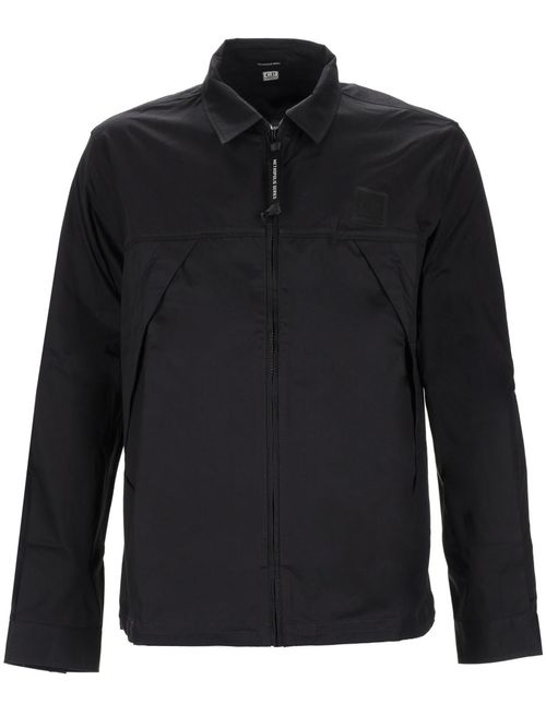C. P. COMPANY Chambray Long Sleeve Zip Shirt