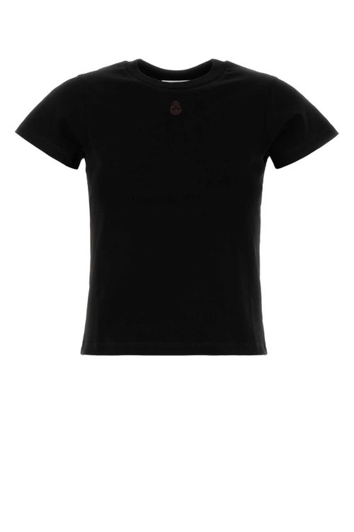 Cotton Crew-Neck T-Shirt — Black