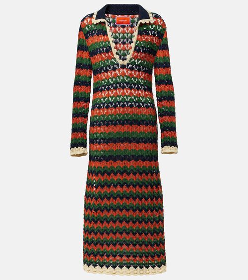 Perry crochet cotton polo dress