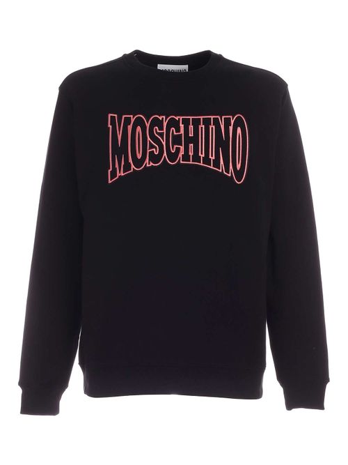 Maxi lettering logo sweatshirt in black