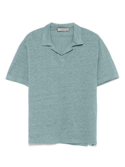 Canali linen T-shirt - Blue