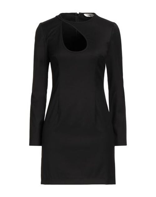 Woman Mini dress Black Size 4 Polyester, Viscose, Elastane