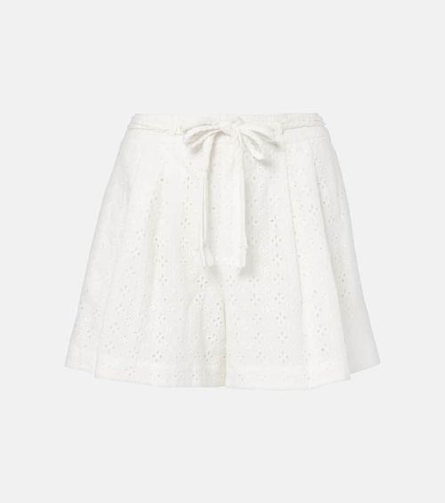 Chantal broderie anglaise cotton shorts