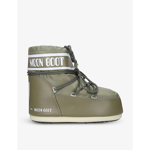 Mens Khaki Icon Low 2 Lace-up Nylon Snow Boots