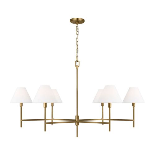 Burnished Brass Chandelier from the Ridgewood Collection