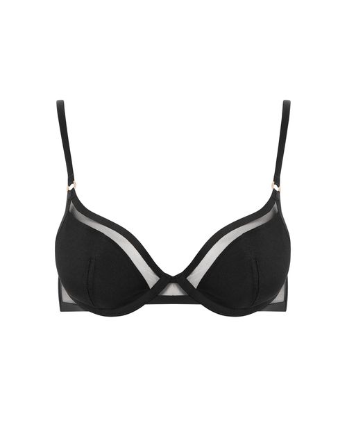 Bluebella Naomi Molded Mesh Bra Black