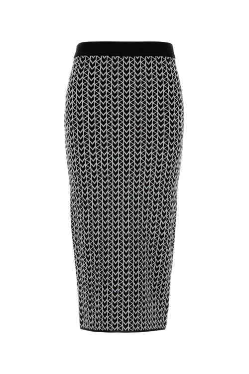 Jacquard Skirt — Gray