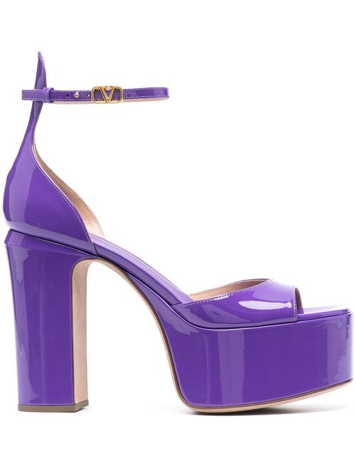 Tan-Go 160mm platform sandals - Purple