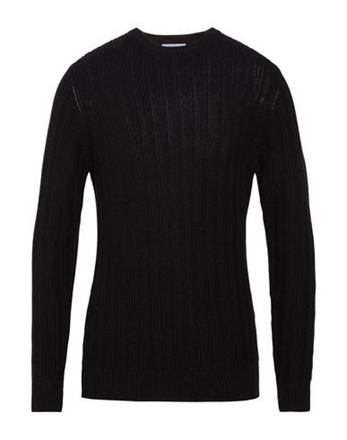 Man Sweater Black Size S Cotton
