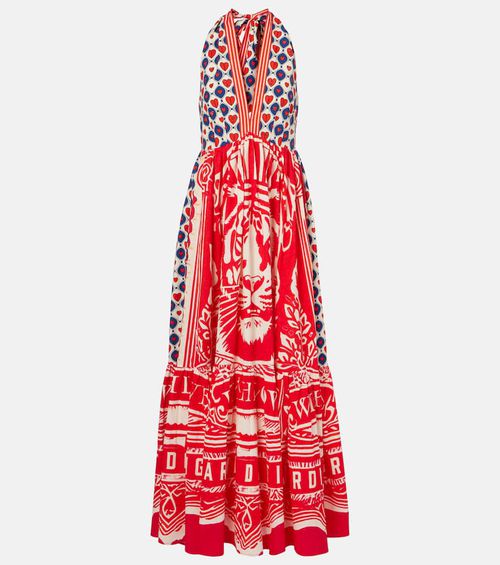 Rinse & Roar halter cotton maxi dress