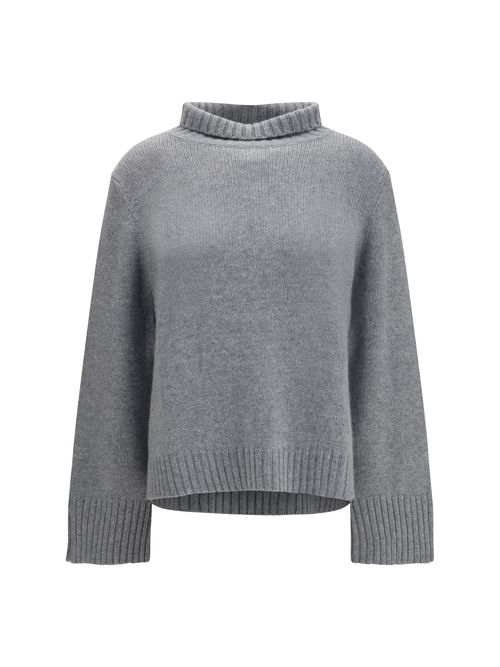 Cashmere Turtleneck Sweater — Gray