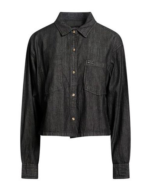 Woman Denim shirt Black Size XS Cotton