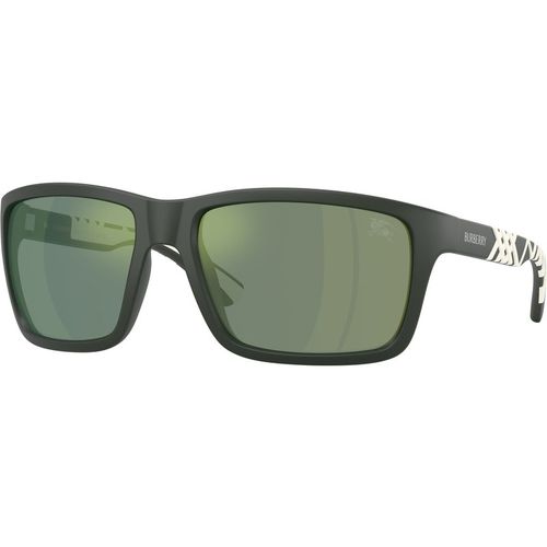 Burberry Man Burberry BE4483 42326R Sunglasses Injected Green Green Squared Norma