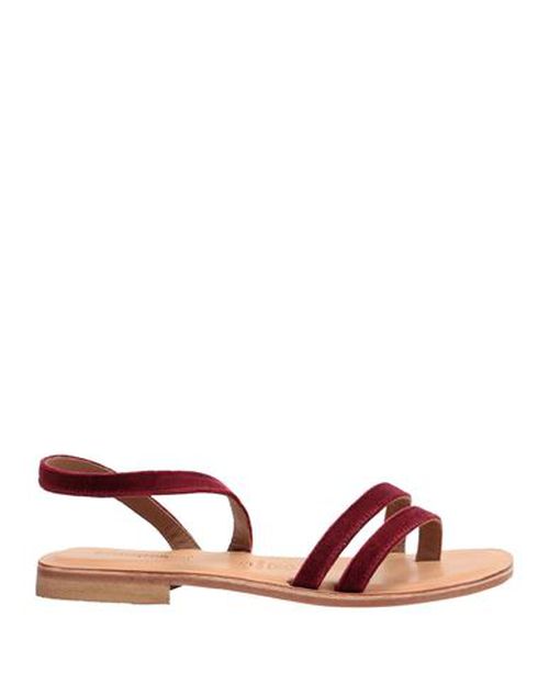Woman Thong sandal Burgundy Size 6 Textile fibers