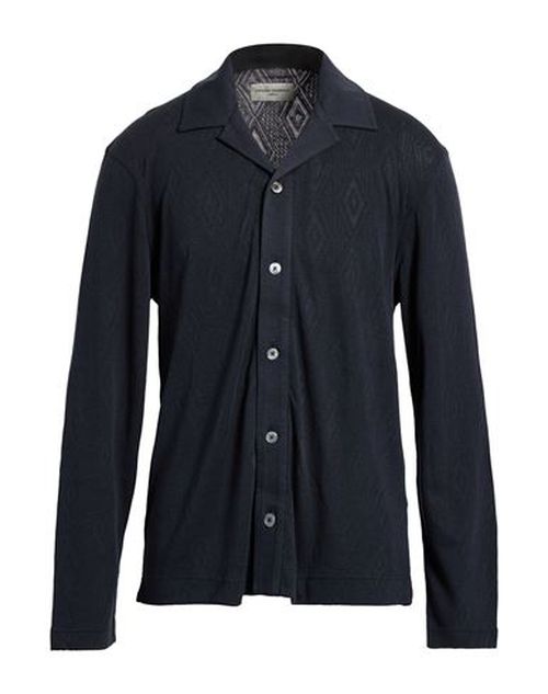 Officine Générale Man Cardigan Navy Size S Lyocell, Cotton
