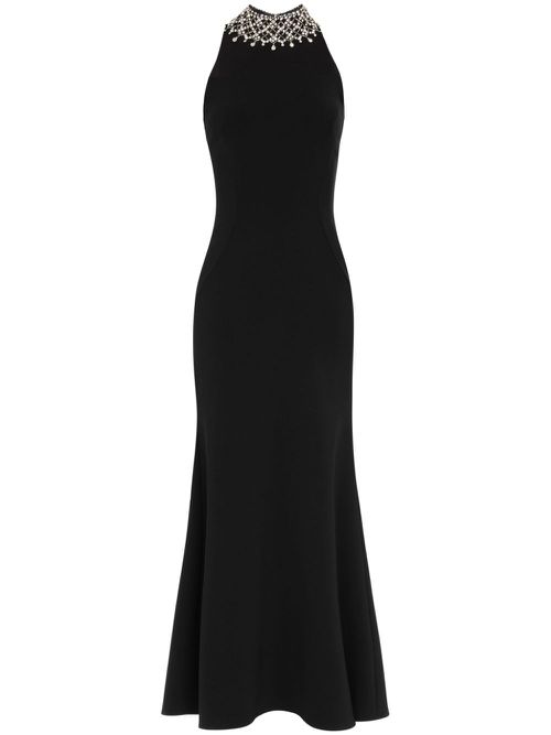 Pechora crystal-embellished midi dress - Black