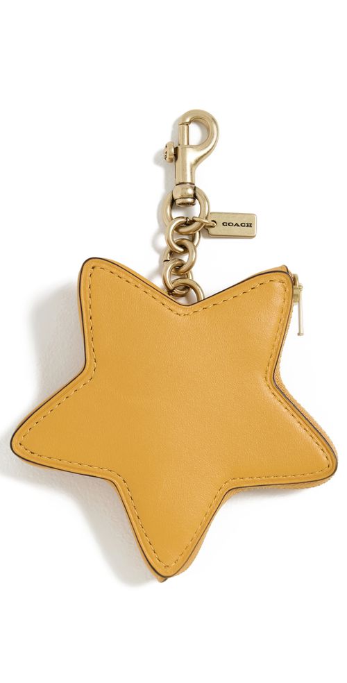 Glovetanned Leather Star Coin Purse B4/Yellow One Size