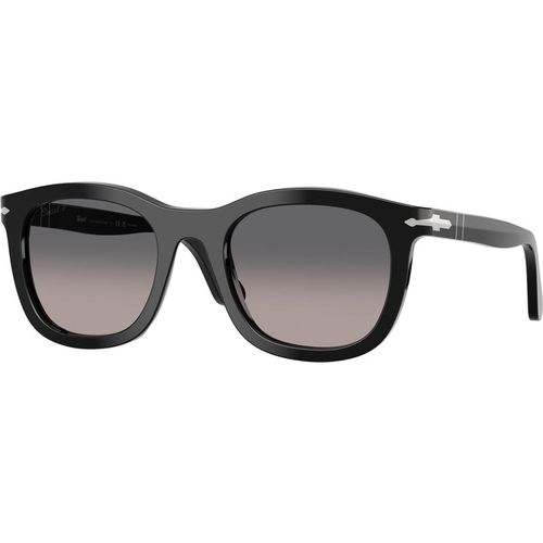 Persol Unisex Persol PO3395S 95/M3 Occhiali da sole Acetato Nero Grigio Pantos Polarizzata Sfumato