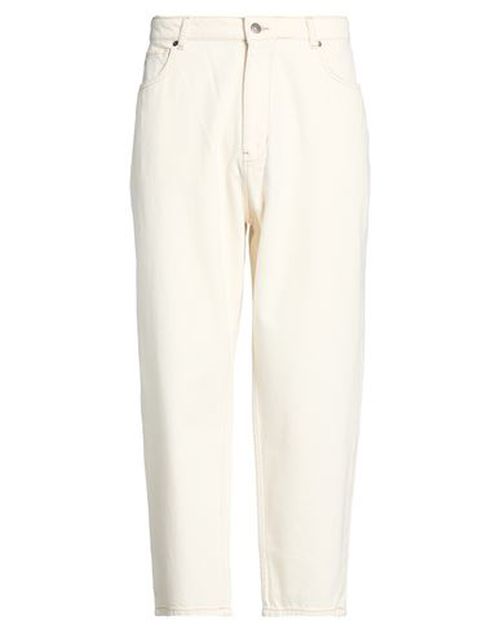 Man Jeans Ivory Size 33 Cotton