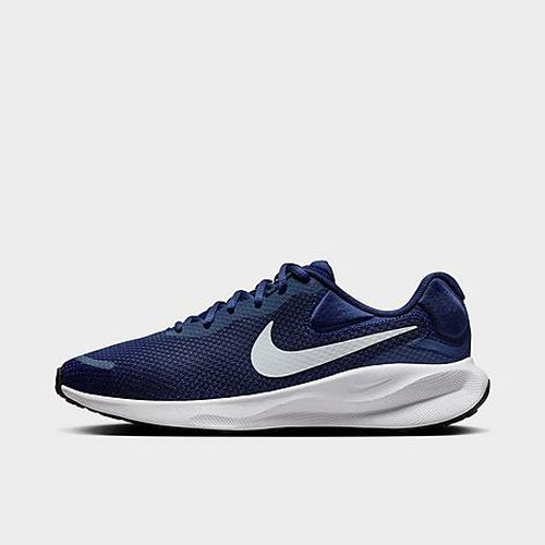Men's Revolution 7 Road Running Shoes in Midnight Navy/Pure Platinum/Black