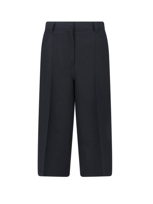 Women's Tailored Trousers in Wool-Blend with Stretch